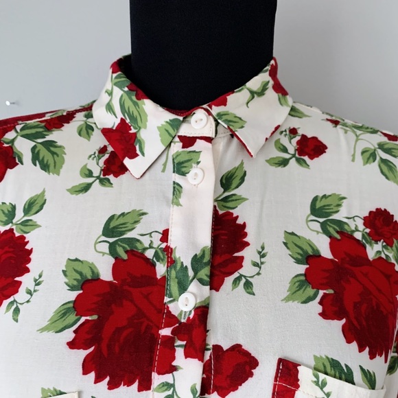 Rose Print Blouse - Picture 2 of 4